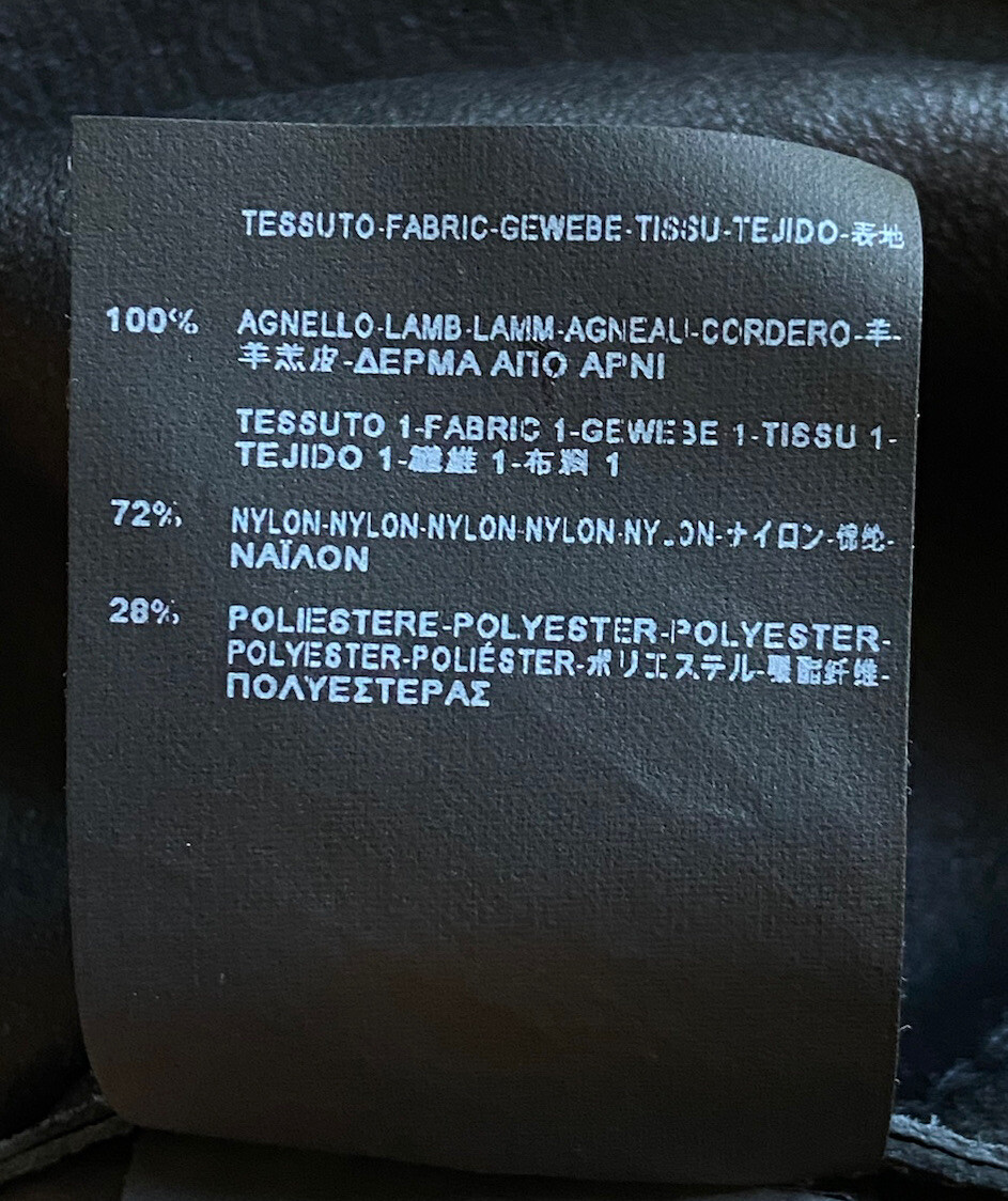 SAINT LAURENT⚡️2015 Abito in pelle e pizzo senza maniche in guaina taglia 40 L