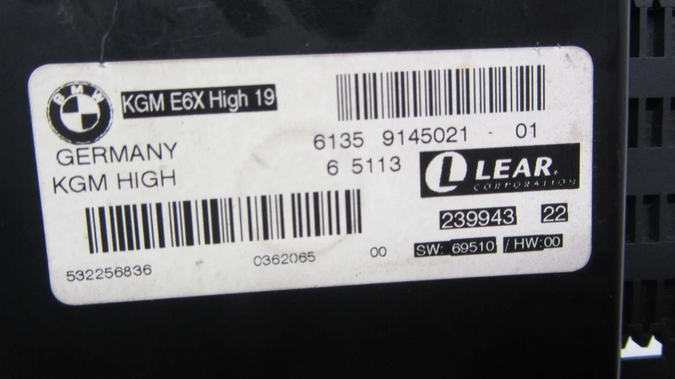 Módulo de control de puerta de enlace BCM de carrocería compatible con BMW 650i M6 M5 530I 530XI 2006 2007  Foto 4 de 4