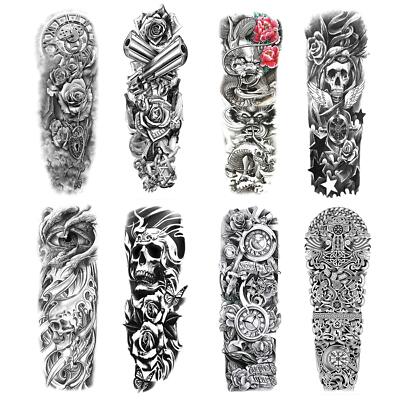 Tatouage temporaire pour homme femmes faux Manchette tatouage