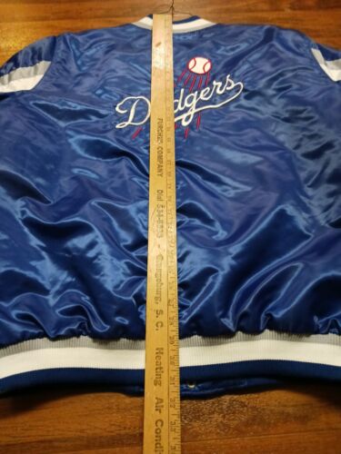 Los Angeles Dodgers Starter MLB Baseball Blue Satin Jacket Sz Adult XXL - Picture 2 of 18