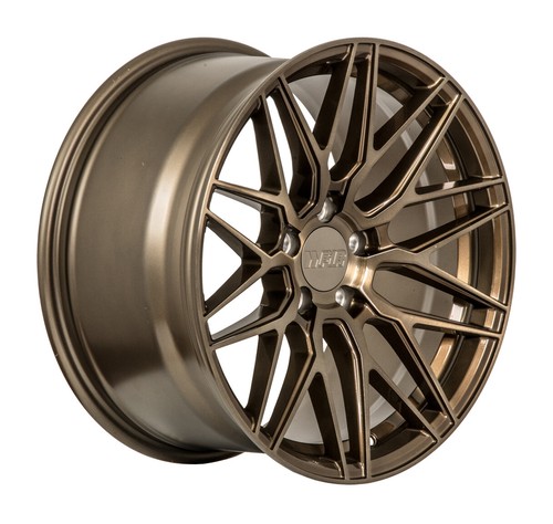 18x8.5 +38 F1R F103 5x114.3 Brushed Bronze Rims (Set of 4) - Picture 2 of 3