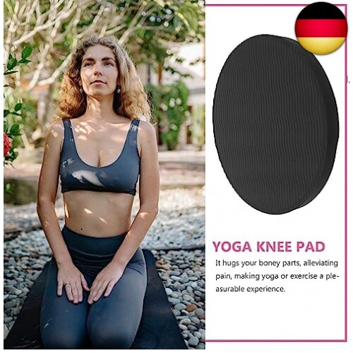 Vorcool 2 Stück Kniematten, dicke Yoga Kissen, rund für Hände, Handgelenk, Kn - Bild 7 von 9