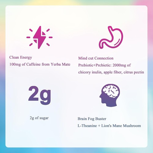 Yerba Magic Yerba Mate Instant Tea Powder 3 In 1 Prebiotics Probiotics Drink USA - Picture 21 of 29