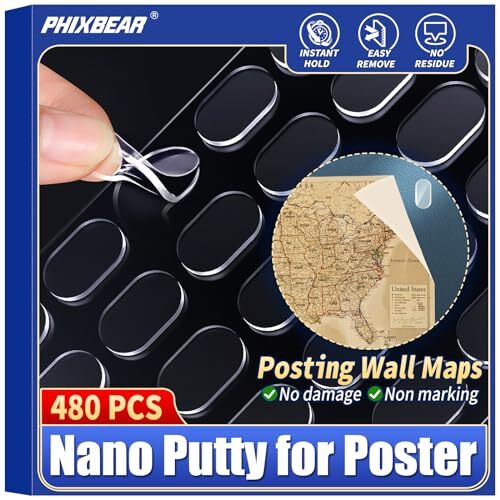Nano Putty for Poster Museum, Walls No Damage Clear Removable Non Marking,