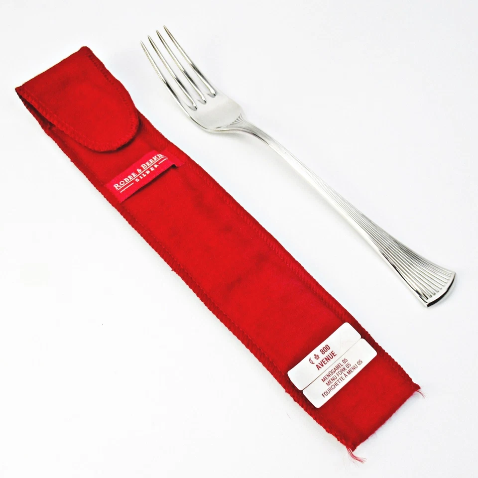Robbe & Berking Menügabel Modell AVENUE 800er Silber Silver Menu Fork 19,2cm
