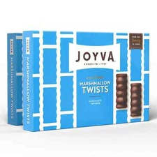 Joyva Classic Marshmallow Twists | Pack of 2, 9Oz Boxes | Fluffy Marshmallow Cen