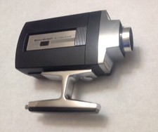 Bell and Howell 8mm Movie Film Camera Auto Load Feature Handle Silver Vintage