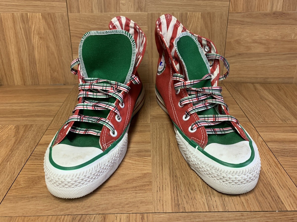 RARE Sz 3 Converse Chucks Christmas ELF Santa's Helper Jingle