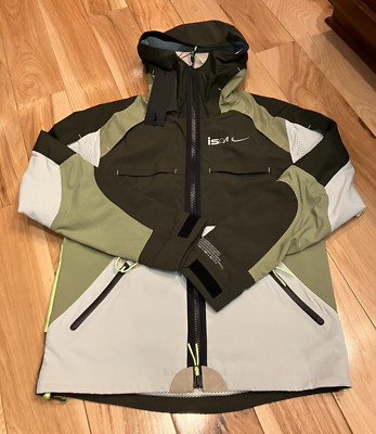 Nike ISPA Jacket Sequoia Alligator Light Silver FB2369 355 Unisex XL