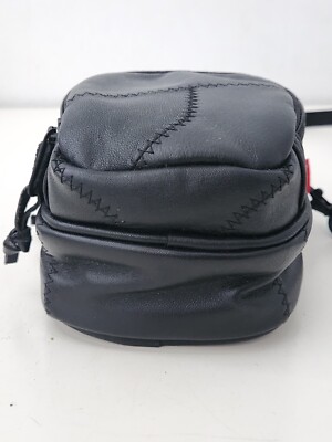 FW19 Supreme Patchwork Cowhide Leather black shoulder bag | eBay