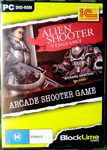 PC DVD-ROM GAME: ALIEN SHOOTER (vengeance) - BLACK LIME GAMES / LIKE NEW