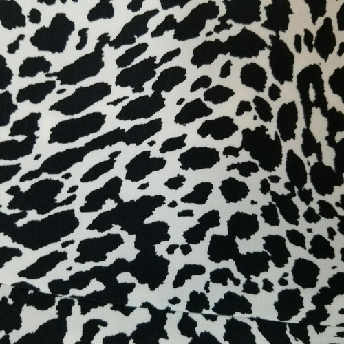 🛍 $99 Vince Camuto Black White Animal Print Asymmetric Hi Low Skirt ~ 12 M3020 - Picture 2 of 12