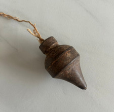 Old Rare Iron Plumb Bob Masonry Carpenter Leveling Tool