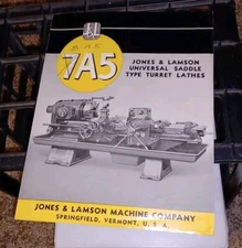 Jones & Lamson Machine Co SADDLE TYPE UNIVERSAL TURRET LATHES Catalog TOOL FLYER