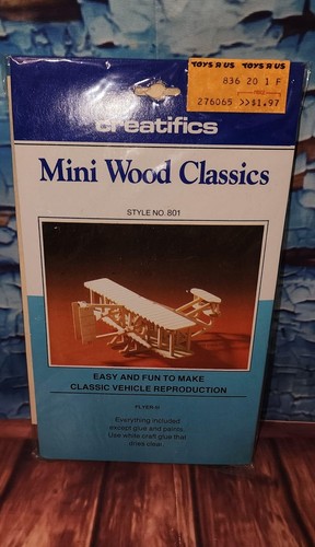 Set of 2 Vintage Creatifics Mini Wood Classics - Picture 2 of 4