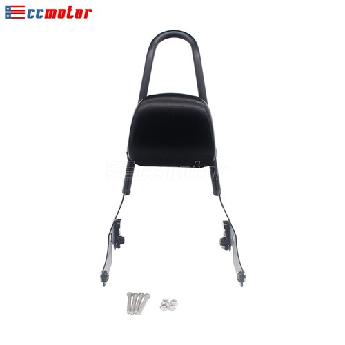 Backrest Sissy Bar For Harley Sportster Custom 1200 Forty Eight XL1200X Iron 883 - Picture 7 of 8