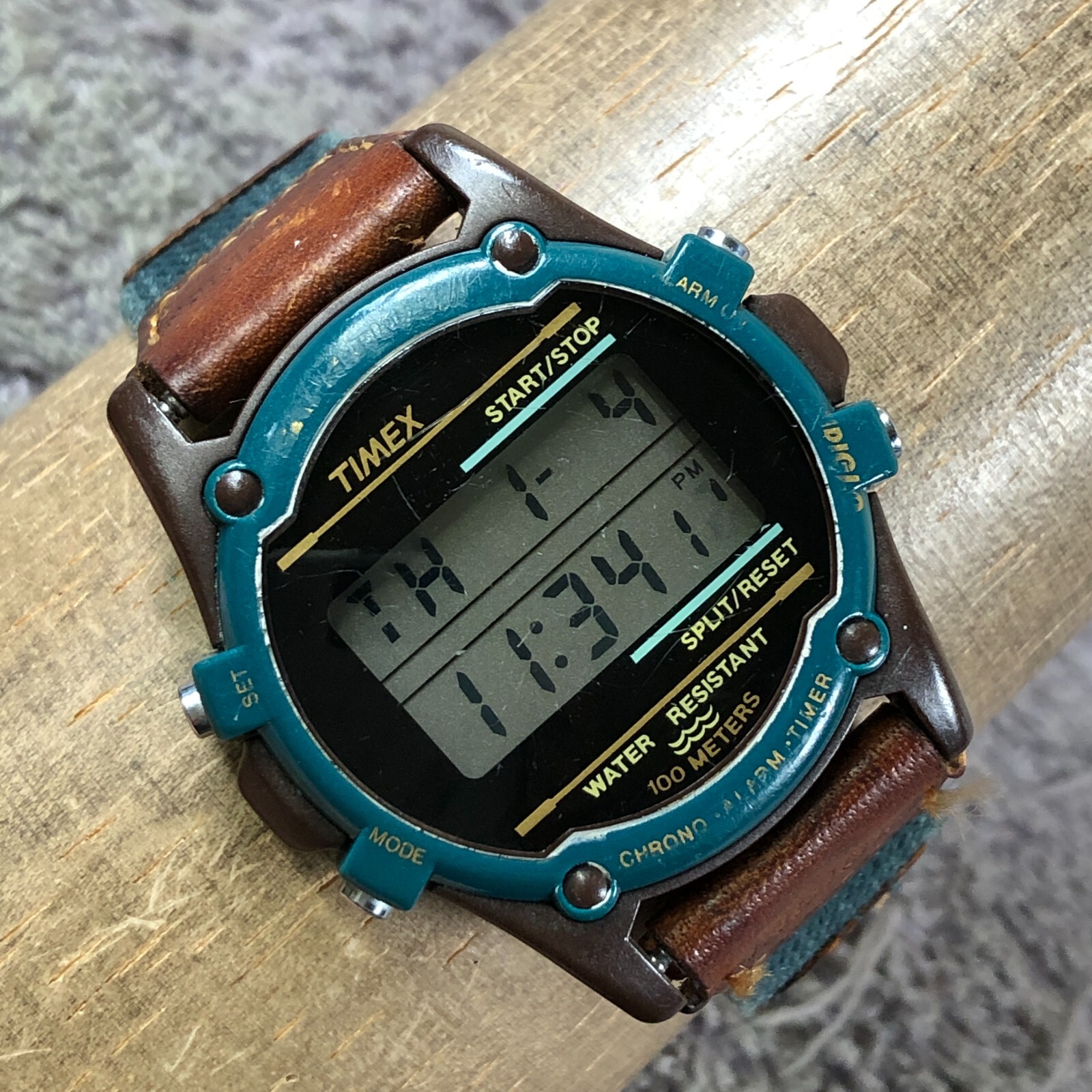 Timex Men 2016 FA Cell Multifunction Leather Quar… - image 1