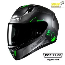 HJC C10 Aspa Full Face Motorcycle Helmet Motorbike Scooter ACU Gold Crash Lid