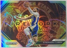 2023-24 Panini Prizm Stephen Curry Fireworks Silver SP Golden State Warriors #5