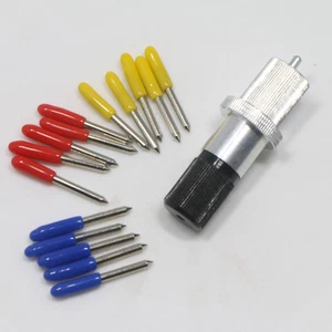 15pcs 30/45/60 degrees vinyl cutter plotter ROLAND blades + ROLAND Blade holder