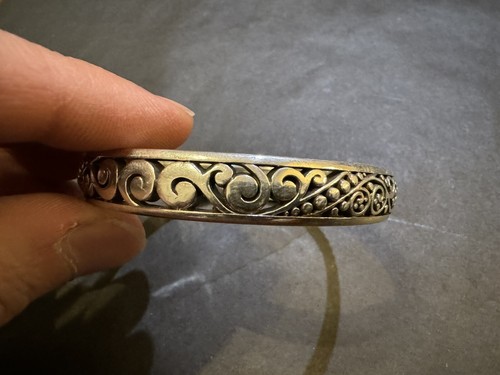 BRIGHTON ARMBAND MIT OFFENEM FILIGRAN Silberfarben Gut Gebraucht Zustand Damen - Bild 11 von 16