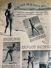 Janis Carter, Full Page Vintage Clipping, a