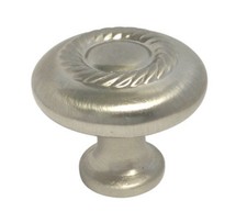 Satin Nickel Rope Kitchen Cabinet Drawer Knobs Brushed Nickel 1 1/4"