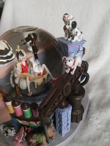 Rare 101 Dalmations Disney Musical Snow Globe In Bakery Factory - Picture 7 of 9