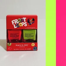 Nails Inc. X Froot Loops Scented Nail Polish Duo￼
