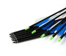 Lot 24 12 Archery Recurve/Compound Bow Steel Arrows Fiberglass Hunting Practice
