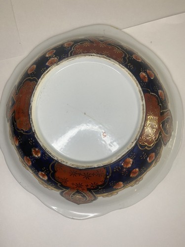 antique wash basin and pitcher gilt gold birds floral - Picture 5 of 12