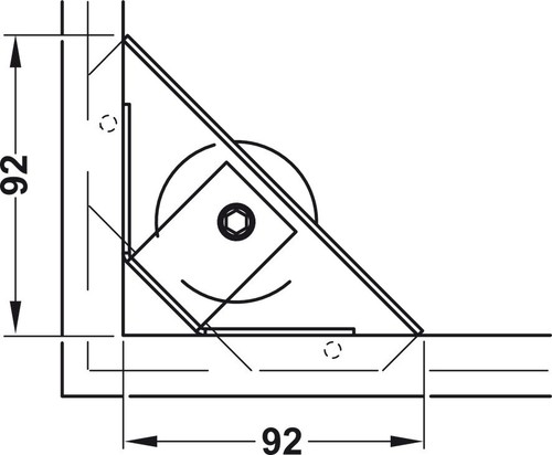 4x verstellbar Sockel-Höhenversteller Sockelfuß Eck Möbelfüße Auflage M10x70 mm - Bild 8 von 9