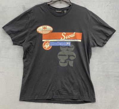 Structure 100% Cotton Graphic T-Shirt Men's Size XL Black Graphic  Crew Neck
