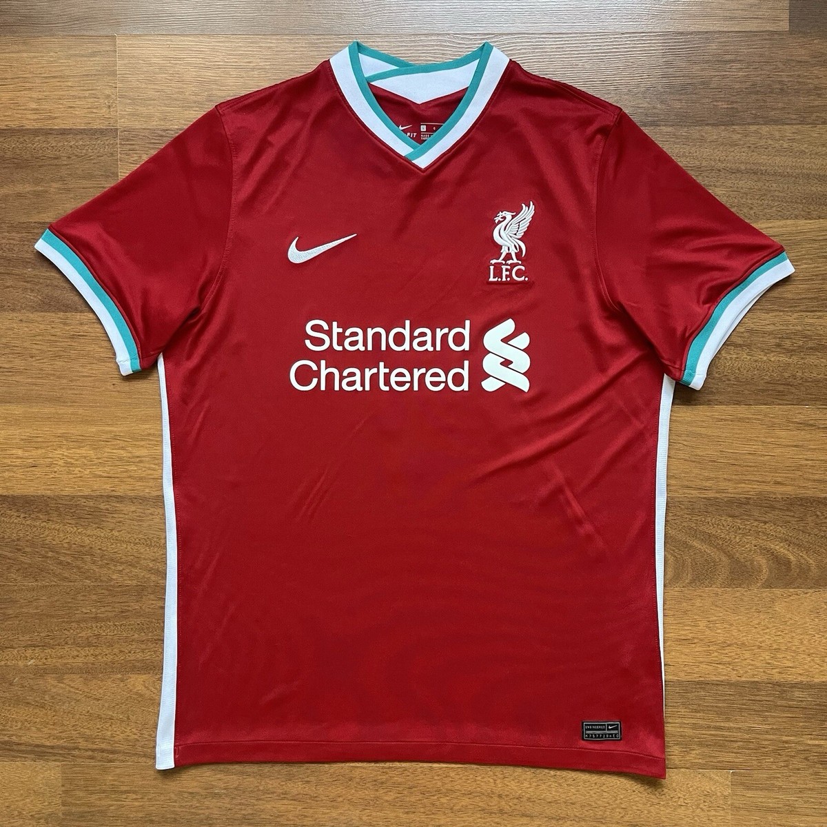 LIVERPOOL NIKE 2020/2021 FOOTBALL HOME JERSEY #4 VIRGIL SIZE “L