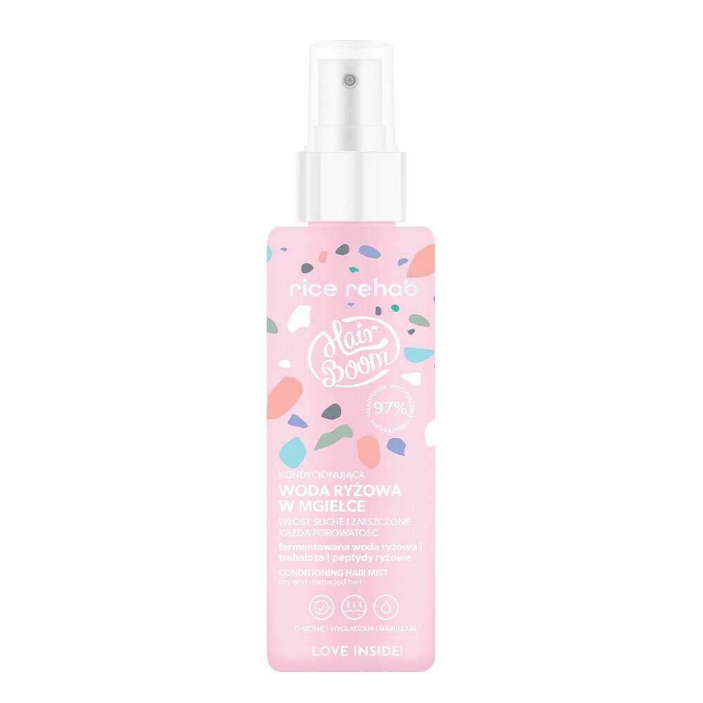 Bielenda HairBoom Rice Rehab Conditioning Rice Water Hair Mist 200ml