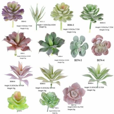 Artificial Color Succulent Plants Unpotted Fake Lotus Plant Home Decor 18  Pcs/PK | eBay