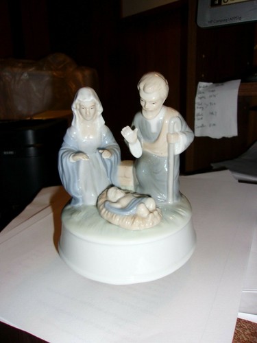 Weihnachtskrippe Musik Statue - Bild 3 von 3