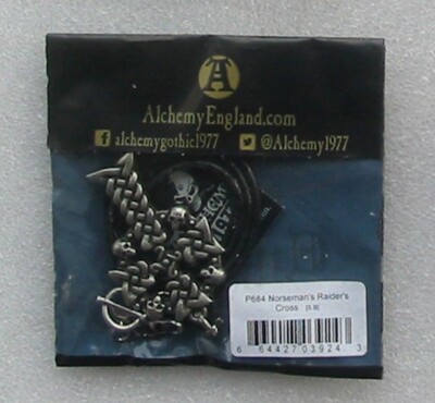 Alchemy Gothic Norseman's Raider's Cross Anhänger Neu/Vintage.