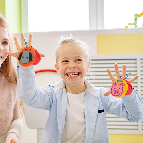 7 Pcs Castagnettes Animaux Préscolaire Pour Enfants Jouet Musical Bébé - Afbeelding 9 van 12