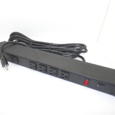 Hammond Manufacturing 19" 6 Outlet Power Strip 1582H6B1BK