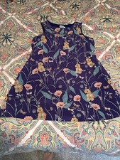 12 HD Paris Anthropologie Dress Tunic Butterflies Silk Soft Sleeveless Pockets