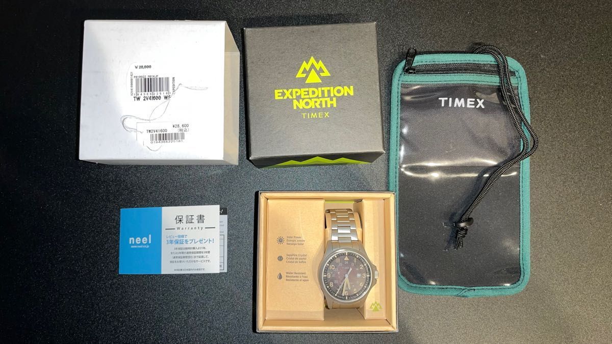 Unused products) TIMEX Expedition NORTH Field 41 Solar TW2V41600