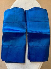 Blue Mercury Aso Oke Head Tie With Shoulder Shawl, Two Piece Aso Oke Head Tie,