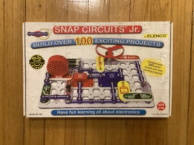 Mint Condition Snap Circuits Jr.SC-100 Learn Electronics Build Over 100 Projects