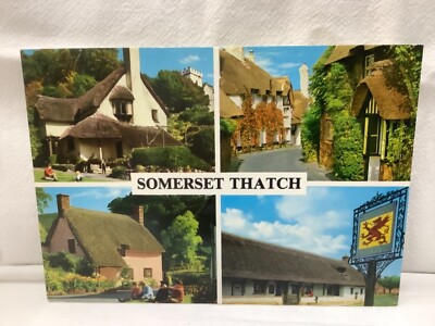 Somerset Thatch Vintage Postkarte - veröffentlicht von John Hinde