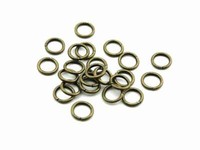50 Biegeringe In Antik Bronze, 8 Mm