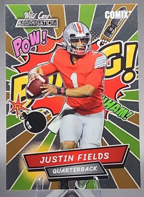 2021 Wild Card Alumination Justin Fields Rookie RC Comix OSU NY Jets SP