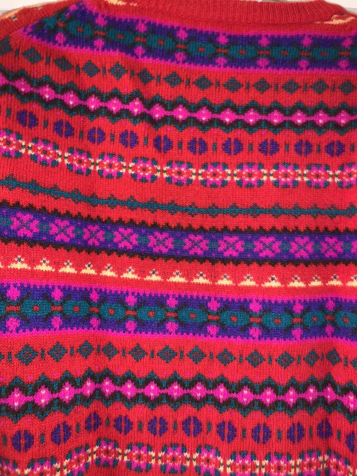 Suéter cálido de lana rojo 🔴 💯% Crew Cuts para niñas, talla 14 Foto 4 de 4