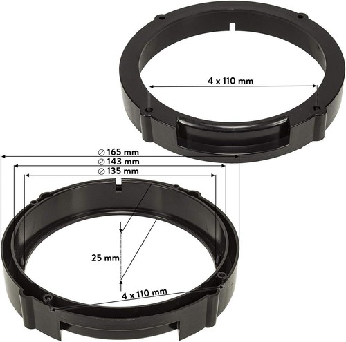 Set 4 Arcas Altavoces Delanteros Hertz K165 para Volkswagen VW Lupo De 1998>05 - Imagen 15 de 16