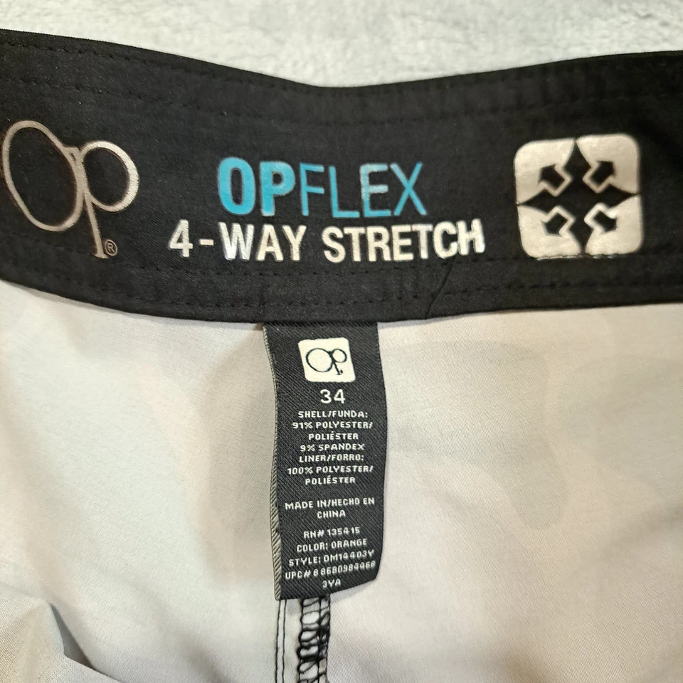 Pantalones Cortos de Tabla OP Ocean Pacific Para Hombre Talla 34 Para Hombre Camuflados Naranja Surf Patín Foto 2 de 4